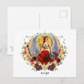 Maagd September Verjaardag Post Kaart (Voorkant / Achterkant)