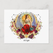 Maagd September Verjaardag Post Kaart (Voorkant)