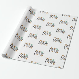 Maagd Sterren Teken Verpakking Papier Witte Achter