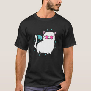 Maagd sterrenbeeld als een kat horoscoop t-shirt
