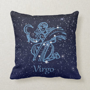 Maagd Sterrenbeeld en Sterrenbeeld Virgo Kussen