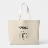 maagd sterrenbeeld grote tote bag (Achterkant)
