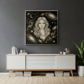 Maagd Sterrenbeeld Hemellichamen Astrologie Poster