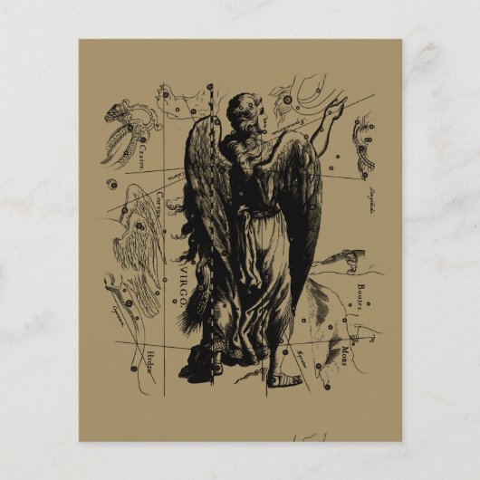 Maagd sterrenbeeld Hevelius 23 aug 1690  22 sept Flyer (Voorkant)