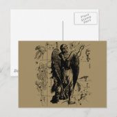 Maagd sterrenbeeld Hevelius etsstijl Briefkaart (Voorkant / Achterkant)