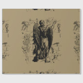 Maagd sterrenbeeld Hevelius etsstijl Cadeaupapier (Vlak)