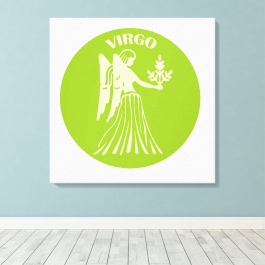 Maagd, Sterrenbeeld, Horoscoop, Astrologie Canvas Afdruk (Insitu (Houten vloer))