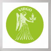 Maagd, Sterrenbeeld, Horoscoop, Astrologie Folie Afdrukken (Voorkant)