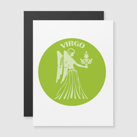 Maagd, Sterrenbeeld, Horoscoop, Astrologie Magnetische Uitnodiging (Voorkant / Achterkant)