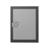 Maagd Sterrenbeeld in Koolstofvezel Stijl Notitieblok (Linkerzijde)