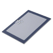 Maagd Sterrenbeeld in Navy Blue Koolstofvezel Stij Notitieblok (Schuin)