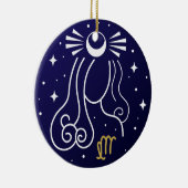 Maagd sterrenbeeld keramisch ornament (Rechts)