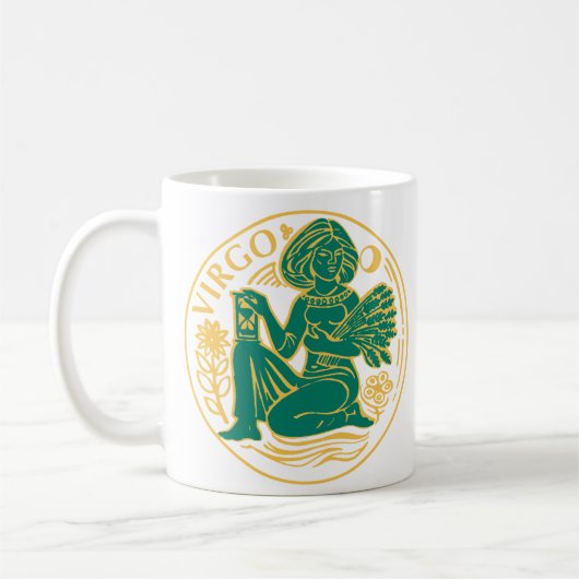 Maagd Sterrenbeeld Koffiemok (Links)