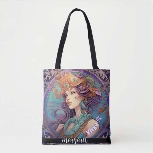Maagd Sterrenbeeld Meisje Tote Bag (Voorkant)