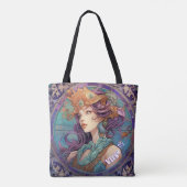 Maagd Sterrenbeeld Meisje Tote Bag (Achterkant)
