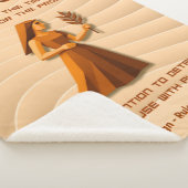 Maagd Sterrenbeeld Modern 3D Astrologie Design Sherpa Deken (3/4)