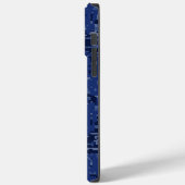 Maagd sterrenbeeld op marineblauwe camouflage Case-Mate iPhone case (Achterkant / Links)