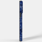 Maagd sterrenbeeld op marineblauwe camouflage Case-Mate iPhone case (Achterkant / Rechts)