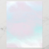 Maagd Sterrenbeeld op Pastels Moeder van Parel Flyer (Achterkant)