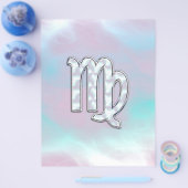 Maagd Sterrenbeeld op Pastels Moeder van Parel Flyer (Enkel)