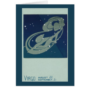 Maagd Sterrenbeeld Retro Dierenriem Astrologie