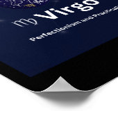 Maagd Sterrenbeeld Sticker Poster (Hoek)
