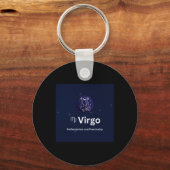 Maagd Sterrenbeeld Sticker Sleutelhanger (Voorkant)