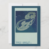 Maagd Sterrenbeeld Vintage Dierenriem Astrologie (Voorkant)