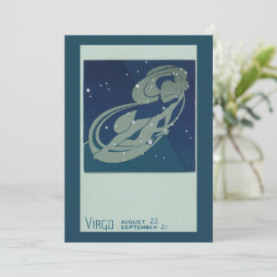 Maagd Sterrenbeeld Vintage Dierenriem Astrologie