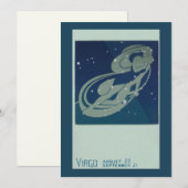 Maagd Sterrenbeeld Vintage Dierenriem Astrologie (Voorkant / Achterkant)