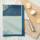 Maagd Sterrenbeeld Vintage Zodiac Astrologie Theedoek (Quarter Fold)