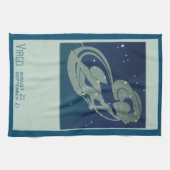 Maagd Sterrenbeeld Vintage Zodiac Astrologie Theedoek (Horizontaal)