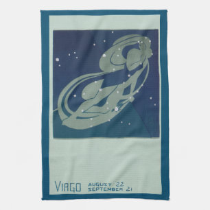 Maagd Sterrenbeeld Vintage Zodiac Astrologie Theedoek