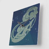 Maagd Sterrenbeeld Vintage Zodiac Astrologie Vierkante Klok (Hoek)