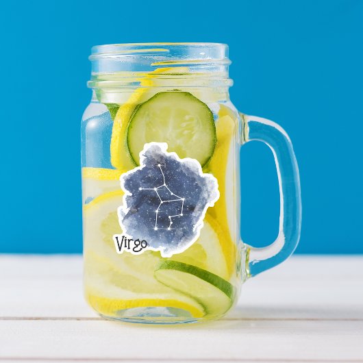 Maagd Sterrennacht Constellation Custom-Cut Sticker