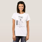 Maagd – takenlijst t-shirt (Voorkant volledig)