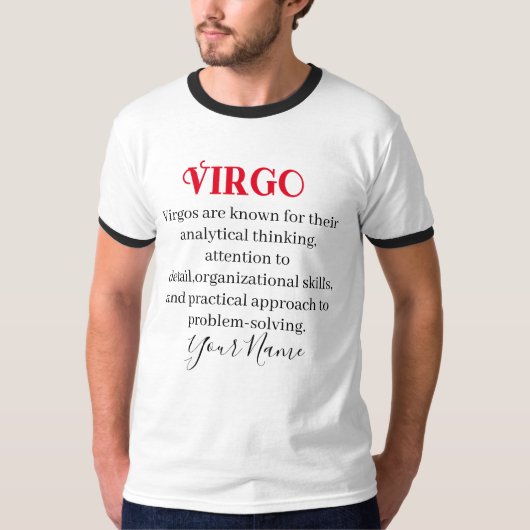 Maagd trekken en sterrenbeeld t-shirt (Voorkant)