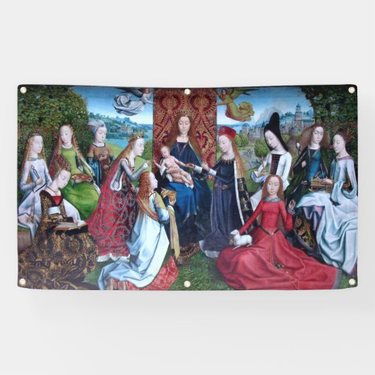 Maagd tussen de Maagden (M 070) Spandoek (Horizontaal)