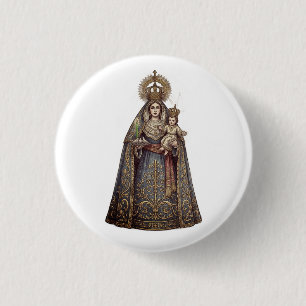 Maagd van Candelaria Ronde Button 3,2 Cm