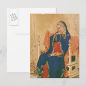 Maagd van de aankondiging briefkaart (Voorkant / Achterkant)