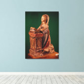 Maagd van de aankondiging canvas afdruk (Insitu (Houten vloer))