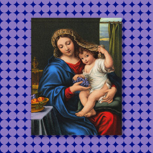 Maagd van de Grafiekkaart Notitiekaartje