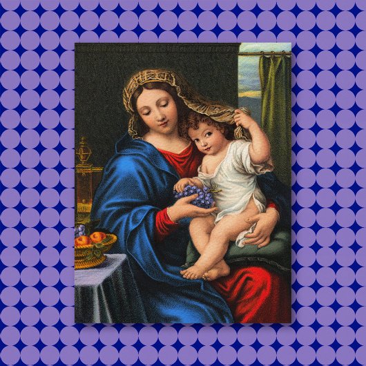 Maagd van de Grafiekkaart Notitiekaartje