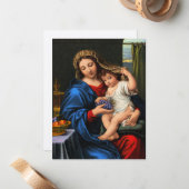 Maagd van de Grafiekkaart Notitiekaartje (Voorkant / Achterkant in situ)