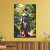 Maagd van de Groene Tuin Canvas Afdruk (Insitu (Woonkamer))