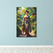 Maagd van de Groene Tuin Canvas Afdruk (Insitu (Houten vloer))