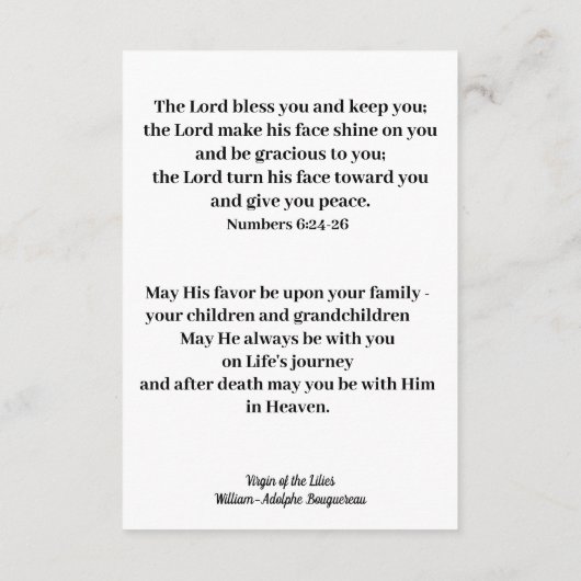 Maagd van de Lelies Enclosure Kaart (Achterkant)