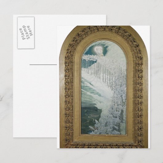 Maagd van de Lilies, 1899 Briefkaart (Voorkant / Achterkant)