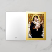 Maagd van de Lilies Folie Wenskaart (Buiten Laag)