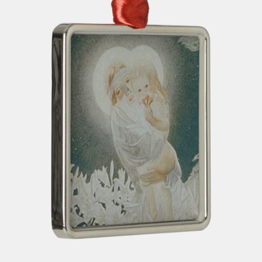 Maagd van de Lilies Metalen Ornament (Rechts)